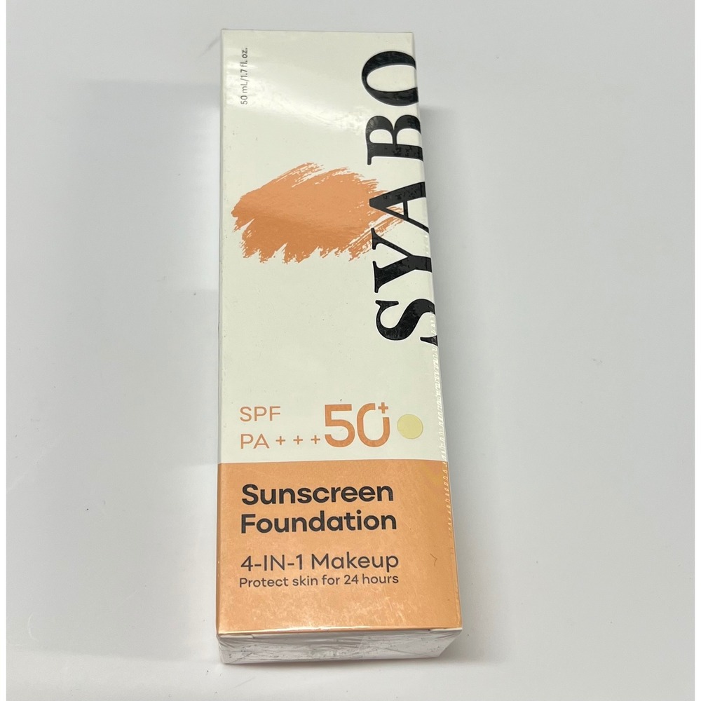 SYABO Sunscreen Foundation 4-in-1 Makeup SPF 50+ PA+++ 50mL‎ 1.7oz New Sealed